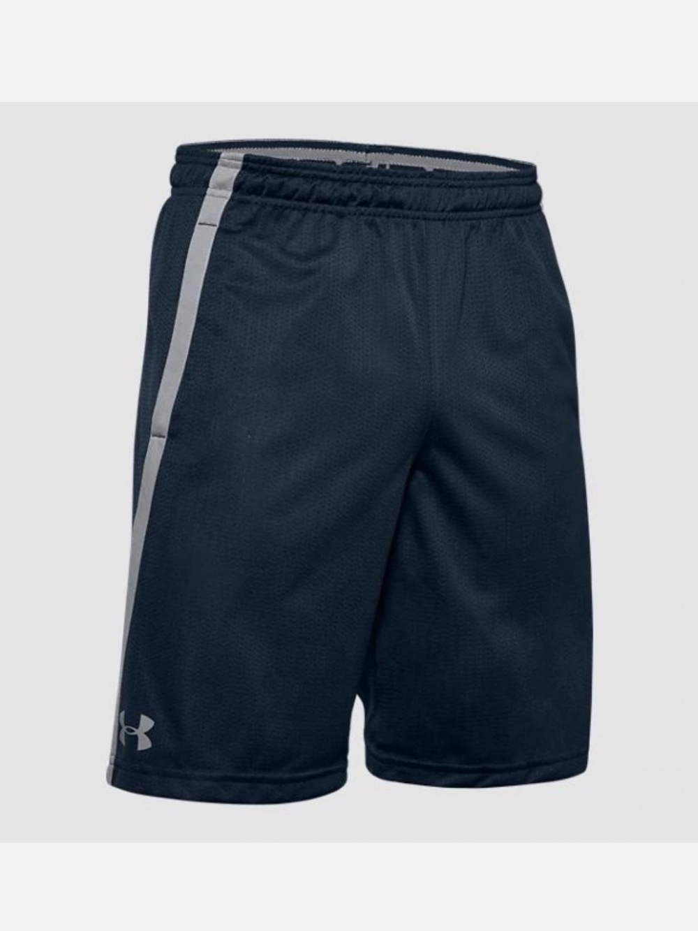 Under Armour UA Tech Mesh Shorts Black HeatGear Men XL Loose Gym Drawstring 10”